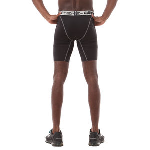 Material de LICRA y poliéster hecho para hombre, pantalones cortos de compresión para gimnasio, ropa de entrenamiento, pantalones cortos de compresión para hombre - Product Image 2