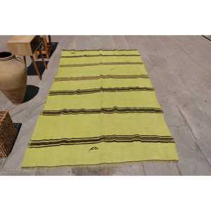 Tapis vintage, tapis de 4,6 x 8,6 pieds, tapis persan vert - Product Image 1