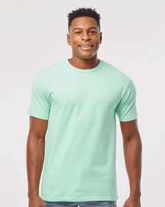 Tultex-T-shirt en jersey lourd-T-shirt 290 classique Airlume en coton peigné avec logo personnalisé en polyester-T-shirt marine en coton pour homme - Product Image 4
