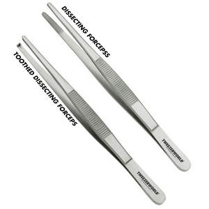 Pince à épiler en acier inoxydable pour instruments chirurgicaux, pince à épiler manuelle - Product Image 2