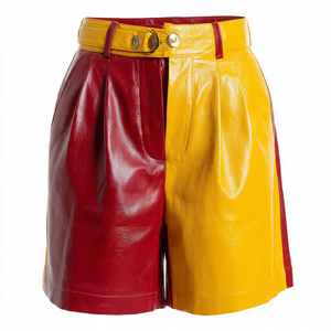 Fashionable Faux Leather <b>Shorts</b> Women Street Vintage Leather <b>Shorts</b> <b>Girls</b> Street Winter Fashion Leather <b>Shorts</b> Women's - Product Image 5