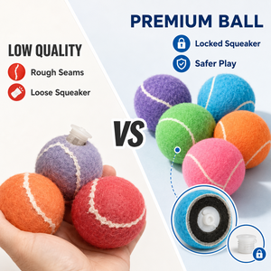 Juguetes de Pelota de Tenis Resistentes para Mascotas, Regalo para Mascotas, Pelotas de Tenis para Perros con Logotipo Personalizado, Pelotas de Tenis Chirriantes para Entrenamiento - Product Image 4