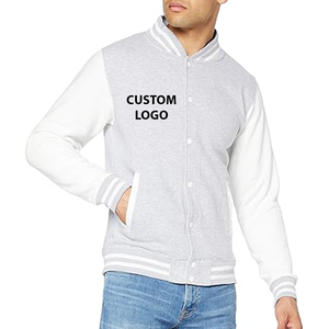 Logotipo personalizado 100% cuerpo de lana Letterman Varsity chaqueta para hombre al por mayor de calidad superior Unisex estilo universitario chaqueta de béisbol en blanco - Product Image 3