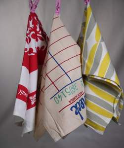 100% Organic Cotton <b>Tea</b> <b>Towels</b> Quick Dry Yellow Stripe Kitchen <b>Linen</b> Eco-Friendly Disposable Floral Custom Sublimation <b>Towel</b> - Product Image 1
