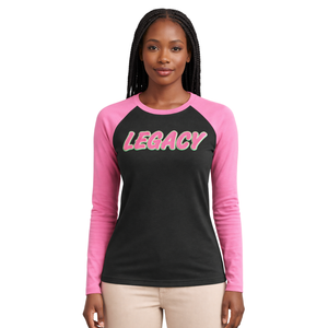 Gorro Negro Legacy de la Hermandad Griega para Mujer, Rosa y Verde, Ropa de Invierno Tejida para Hermandad Universitaria - Product Image 1