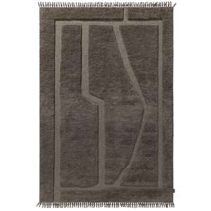 Alfombra marroquí de diseño personalizado hecha a mano, alfombras de lana bereber Beni Ourain anudadas a mano al por mayor precio barato hecho a mano en la India de ITHL - Product Image 1