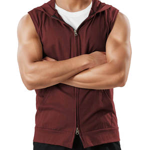 Wholesale <b>Men's</b> Hoodie Oversized Custom Sleeveless Hoodies <b>Men's</b> <b>Jackets</b> Fashionable Gym Fleece Printed Hoodies - Product Image 1