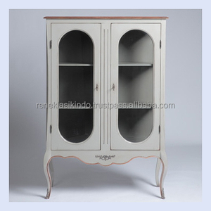 Mueble de Guardarropa con Número de Serie 1424, Hecho de Madera de Caoba y Puertas de Vidrio Transparente, Diseño Minimalista y Elegante - Product Image 1