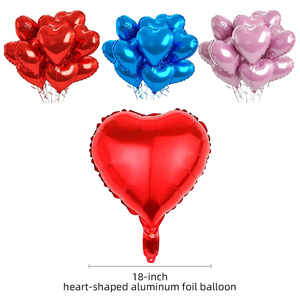 Ballon en feuille d'aluminium rouge de 18 pouces, idéal pour la Saint-Valentin, les mariages et les décorations d'anniversaire - Product Image 5