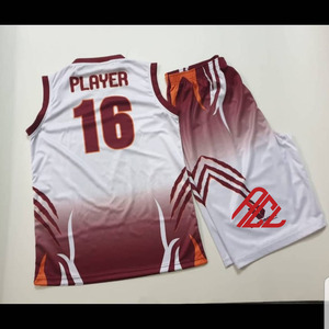 Uniforme de basket-ball de haute qualité en polyester 100% meilleur design personnalisé vêtements de sport de plein air uniforme de basket-ball - Product Image 5