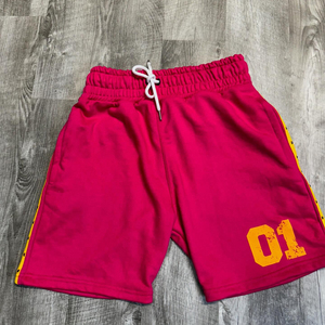 Custom French Terry <b>Sweat</b> <b>Shorts</b> For Men Vintage Cotton Style With Rhinestone Side Stripes Drawstring Waist And Screen Print - Product Image 5