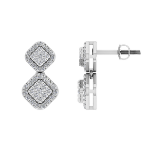 Elegantes pendientes de moissanita VVS D para mujer, joyería fina de moda de Plata de Ley 925 para compromiso, boda, OEM, ODM - Product Image 1