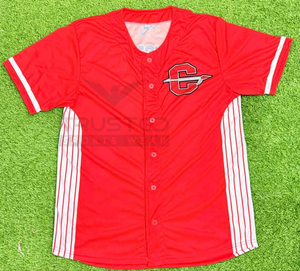 Maillot de baseball pour homme personnalisé en gros, respirant, antibactérien, à séchage rapide, imprimé, motif uni, logo personnalisé, options de couleur - Product Image 4