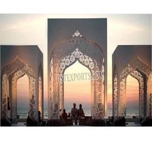 Mandap Marroquí de Ensueño para Bodas Temáticas al Aire Libre, Impresionante Mandap Cortado con Láser, Mandap Marroquí Cortado con Láser para Bodas, EE. UU. - Product Image 1