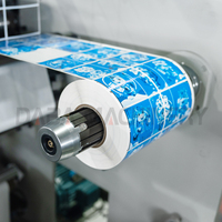 Machine d'impression flexographique à rouleaux de 2 couleurs pour papier d'étiquettes, film et matériaux d'emballage flexibles