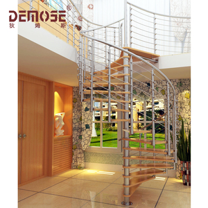 Escaliers en spirale pliants modernes et personnalisables en acier inoxydable, <span class=keywords><strong>prix</strong></span> d'usine pour petites maisons, <span class=keywords><strong>escalier</strong></span> gain de place - Product Image 3