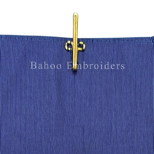 COLLAR DESNUDO PROVINCIAL DE ARTESANÍA MASÓNICA-TRENZADO DORADO EN AMBOS BORDES Y BOLA DORADA EN FRONTAGE - Product Image 3