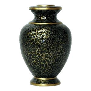 Urne funéraire classique en laiton vert pour cendres humaines, fabriquée à la main en laiton, adaptée pour les enterrements ou les niches dans les cimetières, grande taille - Product Image 1