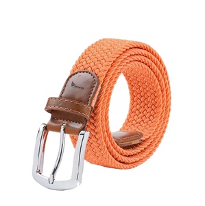 Men's Plain Elastic Casual Belt Stretch <b>Adjustable</b> 105-120cm Elastic Belt With Pin Alloy Buckle Eco-Friendly For Wholesale - Product Image 2