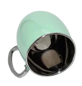 Premium Moscow Mule Mug en acier inoxydable avec finition verte Parfait pour le thé, le lait, la bière et le café - Product Image 4