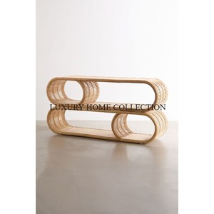 Table basse design Collection look attrayant Maison Hôtels et centre de mariage Table basse en rotin Table d'utilisation avec logo personnalisé - Product Image 1