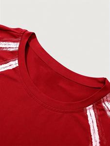 Camisetas de Hombre Extra Grandes OEM, Estilo Vintage, Lavado Ácido, Hombros Caídos, Efecto Desgastado por el Sol, Tallas Grandes, Estampado Gráfico - Product Image 3