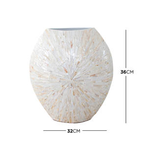 Meilleures ventes Vases en nacre Décor OEM Variété de taille Utilisation pour la décoration Emballage personnalisé Fabriqué au Vietnam Fabricant - Product Image 5