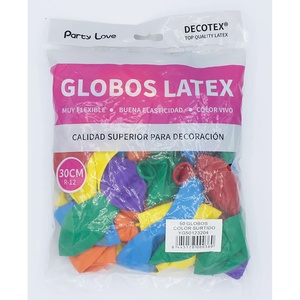 Palloncini in Lattice Decotex 30cm Colori Assortiti per Decorazioni Festa - Product Image 1