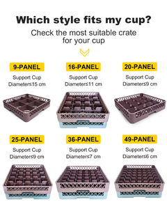 Stackable 16/25/36/49-Panel Mesh Plastic Glass Wine <strong>Rack</strong> PP Assembled <strong>Cup</strong> Frame <strong>Cups</strong> Basket For Restaurant Bar Hotel Factory - Product Image 4