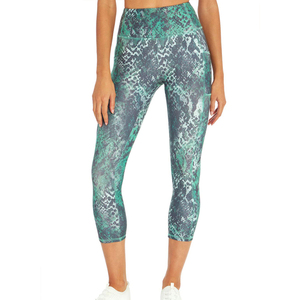 High Waist Top Quality <b>Women</b> <b>Capri</b> Gym Fitness Unique Design Sublimation Printed Custom Material With Pocket Woman Legging - Product Image 5