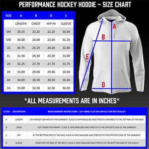 Maillot à capuche de hockey sur glace avec logo personnalisé avec options de broderie et d'impression pour les équipes, les clubs, les ligues et les collections de fans - Product Image 6