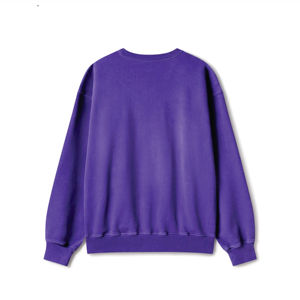 Sudadera de cuello redondo con logotipo personalizado al por mayor, jersey con logotipo en relieve a la moda de talla grande, sudadera de alta calidad para hombre 2025 - Product Image 5