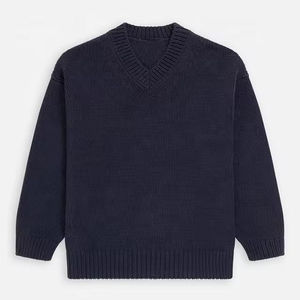 Custom Design Your Knitted Wear Sweaters for <b>Men</b> Fashion With Patch Solid Color Cotton <b>Wool</b> Breathable <b>Cardigan</b> & Sweater - Product Image 2