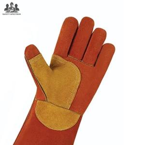 Gants de soudage de sécurité en cuir de vachette de qualité supérieure pour le sport, écologiques, respirants, anti-aiguilles, toutes saisons, vintage - Product Image 4