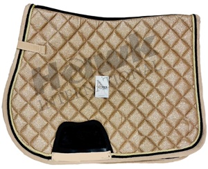 Tapis de selle anglais cheval de qualité supérieure excellente conception pour le dressage saut course gros paillettes tissu produit équestre - Product Image 2