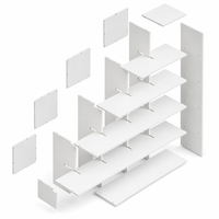 Étagère Modulaire Cubique Moderne avec Panneaux – Meuble de Rangement et de Présentation en Bois Gain de Place pour Salon et Hôtel