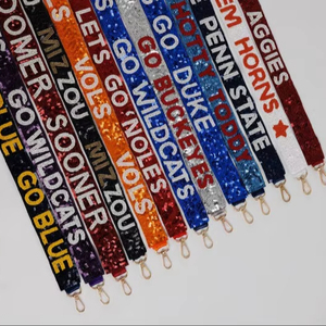 Sangles de sac à main brodées de perles exclusives pour sacs de créateurs haut de gamme, sacs fourre-tout et sacs à main, pièces et accessoires de sac, sangle en perles de rocaille - Product Image 1