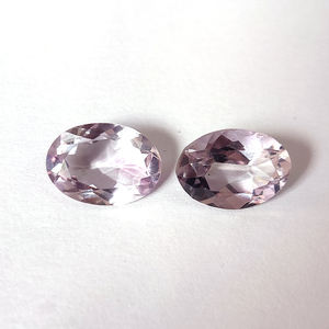พลอยอเมทิสต์ธรรมชาติขนาด9x7มม. จำนวน4ชิ้นขนาด6.15ซม. เพชรทรงไข่ร่วงคุณภาพสูงตัดขายส่งเรา $8.43สำหรับทุกคน - Product Image 3