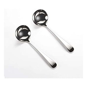 Ensemble de couverts en acier inoxydable de 24 pièces Fourchettes de cuillère à salade polies pour le service à la cuisine - Product Image 5