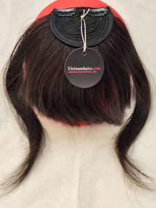 Meilleure qualité Clip-in Bangs Machine Made Raides Cheveux noirs 100% Cheveux humains vietnamiens Pleine Cuticule Nature Prix de gros 2025 - Product Image 2