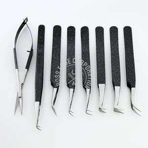 Pinzas de Extensión de Pestañas de Volumen Fino X de Acero Inoxidable de Venta Caliente con Tijeras Rectas para Aislamiento de Pestañas - Product Image 5