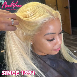 Peluca de Cabello Humano Natural NewWave Virgen de 40 Pulgadas, 13X4 13X6, <span class=keywords><strong>Rubio</strong></span> Miel <span class=keywords><strong>Ceniza</strong></span> 613, con Frente de Encaje, Rizada, sin Pegamento, 360 Full HD, Larga - Product Image 1