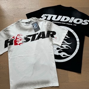 T-shirt en tricot pour homme de haute qualité, style streetwear, manches courtes, 100% coton, coupe ample, 220g, imprimé numérique - Product Image 2