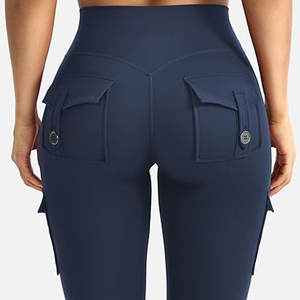 กางเกงโยคะไร้รอยต่อสำหรับผู้หญิงกางเกงเลกกิ้งเอวสูงแห้งเร็วเป็นมิตรกับสิ่งแวดล้อมสั่งผลิตได้ตามต้องการฉลากส่วนตัว - Product Image 4