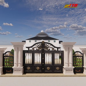 ประตูเหล็กดัดหน้าบ้าน ดีไซน์สวยงาม ทนทาน ปลอดภัย หรูหรา สำหรับบ้านและฟาร์ม ผลิตในเวียดนาม ช่วยเพิ่มความโดดเด่นให้กับทรัพย์สิน - Product Image 2