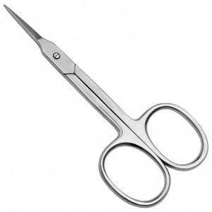 Ciseaux de manucure en acier inoxydable, lame droite, manche rond, manche en plastique durable, 8,8 cm, outil de soin des ongles, précision - Product Image 3