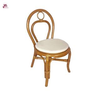 Nouvelle collection de meubles en osier pour enfants chaise en rotin chaise de salle à manger en rotin pour enfants avec coussin - Product Image 1