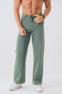 กางเกงยีนส์ขายาวสำหรับผู้ชายกางเกงยีนส์ขายาวแนวสตรีทสีตามสั่งผลิตในปากีสถาน - Product Image 4