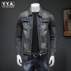Meilleures tendances de veste en jean pour hommes Distressed Vintage Stylish and Durable Versatilité Maîtriser le look Vestes en jean pour hommes - Product Image 3