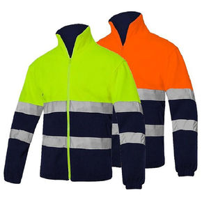 OEM Plus Size Reflective FR High Visibility <b>Safety</b> Workwear Jacket Spandex Polyester Zipper Front Custom Logo UV Printed Unisex - Product Image 3